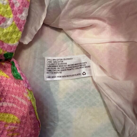 Lilly Pulitzer for Target Pink Flamingo Fan Dance Shift Dress Size 6 Sleeveless - Picture 2 of 13